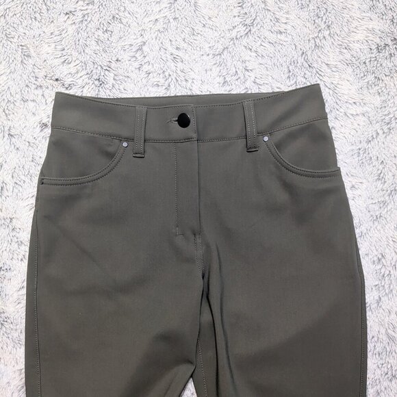 Lululemon Green Pants City Sleek 5 Pocket Pant Office Work Pants Size 2 - Picture 8 of 11